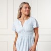 Hope & Henry Women's  Bell Sleeve Tiered Eyelet Dress - 4 of 4