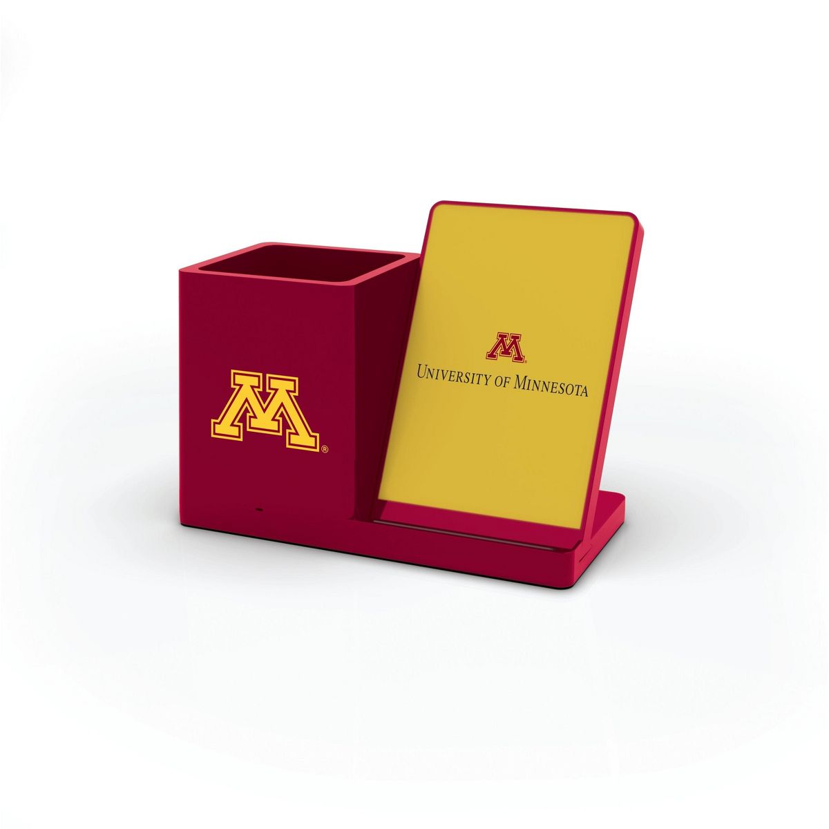 SOAR Collegiate Wireless Charging Phone Stand and Desktop Organizer- Minnesota Golden Gophers