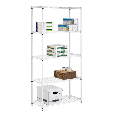 Honey-Can-Do 5 Tier Shelving Unit White