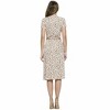 Women's Polka Dot V Neck Wrap Dress with Tie - reneec. - 3 of 4