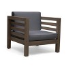 Modern Patio Arm Chair,High-quality Patio Chair With Acacia Wood Frame,Patio Chairs With Cushions -Maison Boucle - 3 of 4
