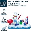 Paaaawaters 6 FT Long Christmas Inflatable Penguin & Polar Bear Decoration, Blow Up Yard Decoration - 3 of 4