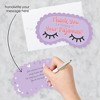 Big Dot of Happiness Pajama Slumber Party - Shaped Thank You Cards - Girls Sleepover Birthday Party Thank You Note Cards with Envelopes - Set of 12 - 2 of 4
