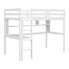 Double loft bed with desk and shelf Constructed for Durability - 2 of 4