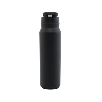 Reduce 32oz Hydrate Pro Vacuum Insulated Stainless Steel Water Bottle Black: Straw Flip-Top Lid
