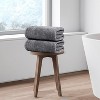BRINJOY 4-pack of extra-large bath towels, 30 x 60 inches, 100% cotton, larger and lighter, dry faster, super soft and absorbent, dark gray - 2 of 4
