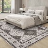 Machine Washable Area Rug 9x12 for Living Room Vintage Geometric Bedroom Carpet Non-Shedding Large Non Slip Throw Carpet Stain Resistant Mat - 2 of 4