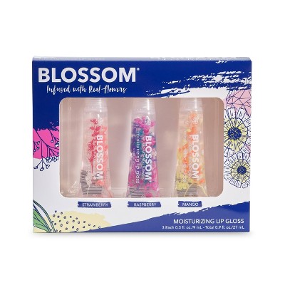 Blossom Moisturizing Lip Gloss Tube - 3pk/0.9 fl oz