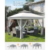 Garvee 11x11 Pop Up Canopy Tent with Mosquito Netting, Outdoor Canopy Shelter Easy Setup, Water & UV Resistant - 2 of 4