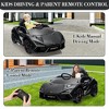 12V Kids Ride On Car with Remote Control, Battery Powered Sports Car Toy with Dual 25W Motors, Spring Suspension, Headlight, Music for Toddler 3+ - 2 of 4