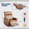 Garvee Power Recliner Chair, Swivel Rocker Chair, Chenille Upholstered Glider Recliner with USB Ports, Ergonomic High Back Single Sofa - 2 of 4