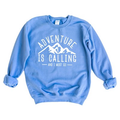 Simply Sage Market Women's Adventure Is Calling And I Must Go Gildan Sweatshirt