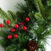 Nearly Natural 5pc Bundle Set of 2 5' Christmas Trees 24" Wreath and set of 2 9' Garlands - 3 of 4