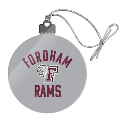 Fordham University Rams Logo Acrylic Christmas Tree Holiday Ornament