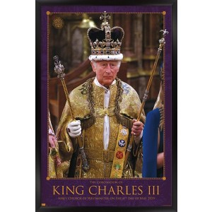 Trends International King Charles III - Coronation Framed Wall Poster Prints - 1 of 4