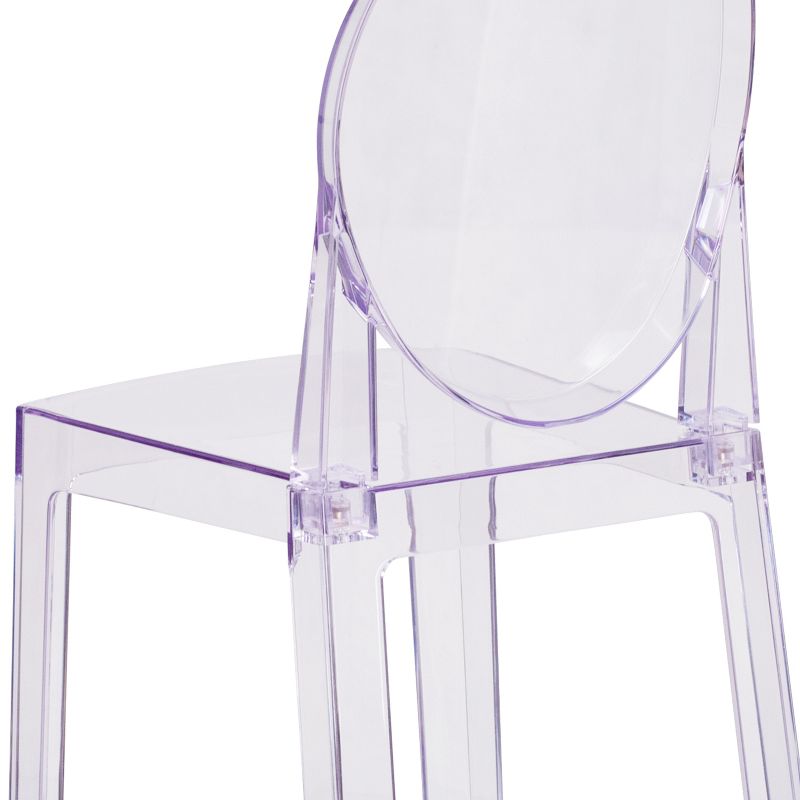 Flash Furniture Ghost Counter Stool with Oval Back in Transparent Crystal, 6 of 12