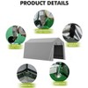 Outdoor Storage Shed, Heavy-Duty Motorcycle Tent with Roll-Up Door, Waterproof & UV-Resistant Carport for Bike & Tools - 4 of 4