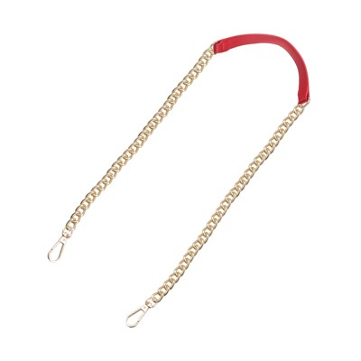Unique Bargains Metal Corrosion-Resistant PU Leather Purse Flat Chain Strap