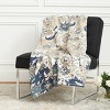 C&F Home 50" x 60" Saanvi Cream & Blue Cotton Super Soft Cozy Accent Throw Blanket - 2 of 4