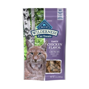 Blue Buffalo Wilderness Grain Free Chicken Flavor Crunchy Cat Treats - 1 of 4