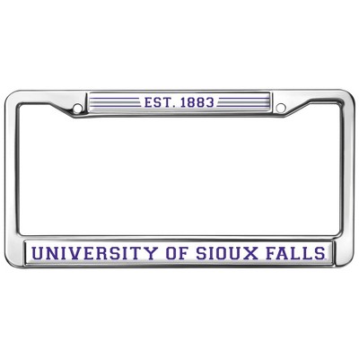 University of Sioux Falls Full Size Standard License Plate Metal Frame