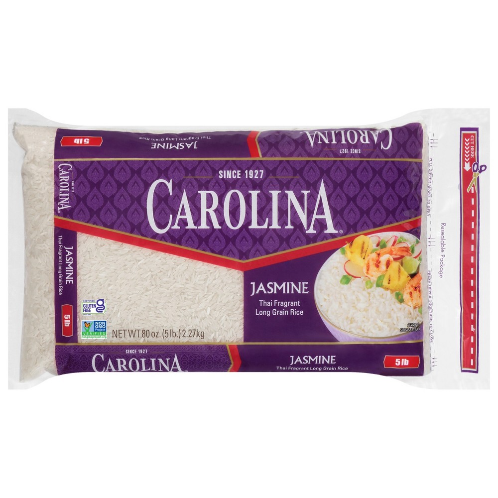 Carolina Long Grain Jasmine White Rice - 5lbs