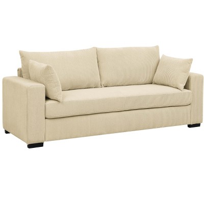TiramisuBest 79" Wide Corduroy Comfort Sofa
