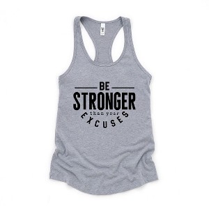 Simply Sage Market Women's Be Stronger Racerback Tank - 1 of 4
