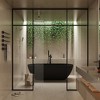 CASAINC Thermostatic Dual Shower Heads Ceiling Mount Fixed and Handheld Shower Head - 3 of 4