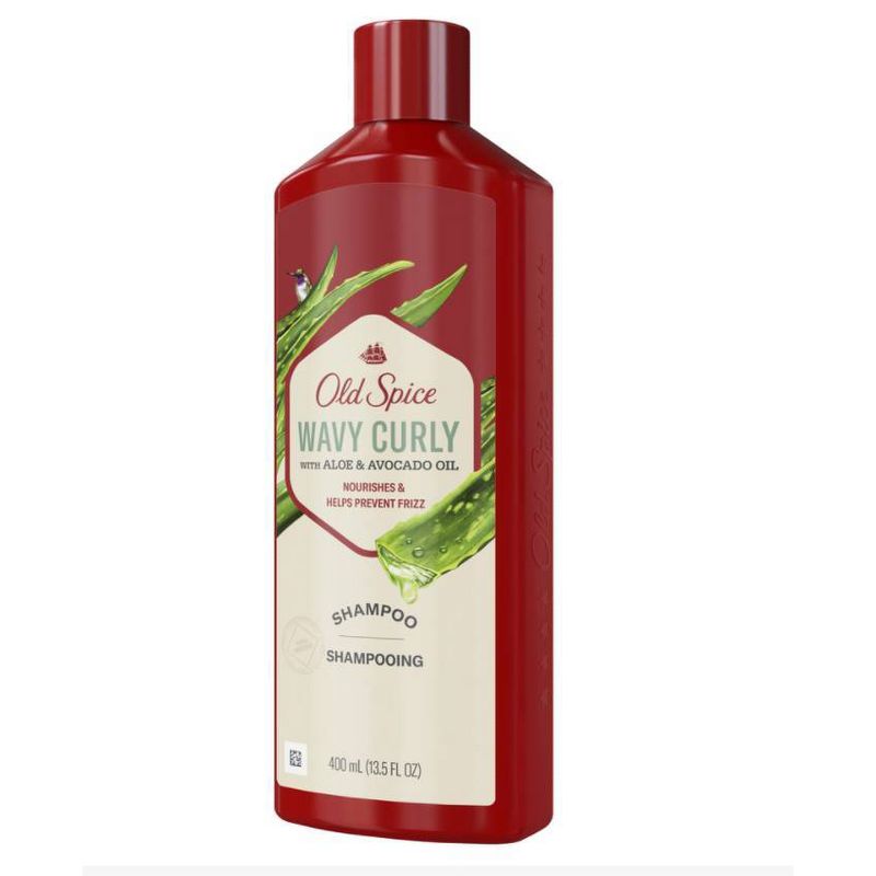 Old Spice Wavy Curly Shampoo with Aloe &#38; Avocado Oil for Men - 13.5 fl oz, 4 of 9