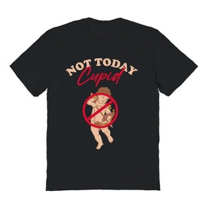 Rerun Island Men's Not Today Cupid Ban Short Sleeve Graphic Cotton T-Shirt - 1 of 3