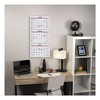 Move-A-Page Three-Month Wall Calendar, 12 x 27, White/Red/Blue Sheets, 15-Month: Dec 2024 to Feb 2026 - 4 of 4