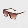 Women's Shiny Plastic Shield Sunglasses - Universal Thread™ - 2 of 2