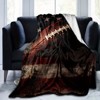 Lomsoe Vintage American Football Print Flannel Blanket - All Seasons Soft and Warm Throw Blanket for Bed, Napping, Camping, Travel, Office - 4 of 4