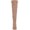 Allegra K Women's Stiletto Heels Back Bow Over the Knee Thigh High Boots - 2 of 4