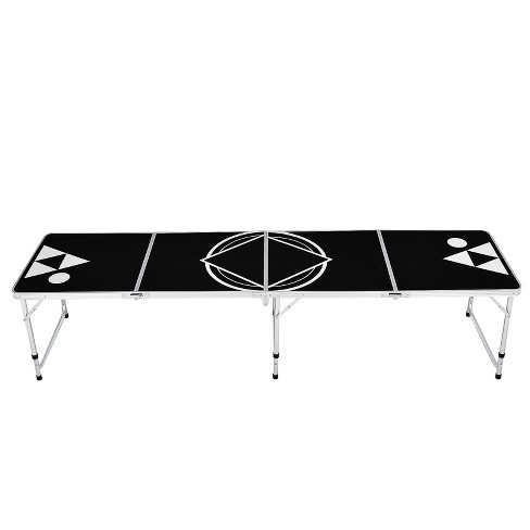 Tangkula 8 Ft Beer Pong Table Portable Party Drinking Game Table