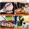 LakeForest"19-Piece Camping Cooking Utensil Kit with Portable Cookware, BBQ Tools & Storage Bag for Outdoors"Orange - 4 of 4