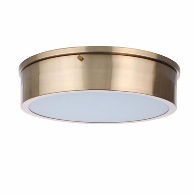 Craftmade Lighting Fenn 1 - Light Flush Mount in  Satin Brass