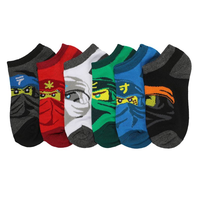 Lego Ninjago Characters Youth 6-Pack Ankle Socks, 1 of 7