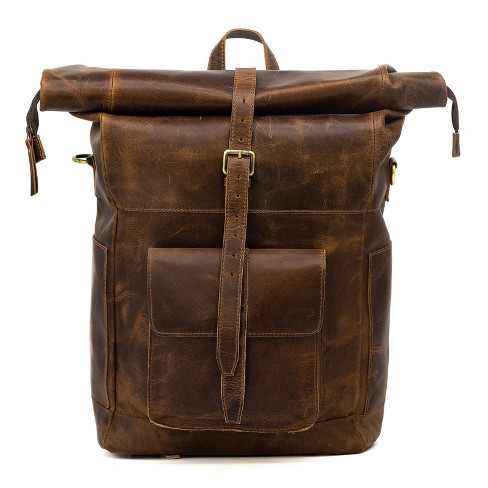 Kobuk leather cheap backpack