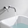 Sumerain Wall Mount Tub Faucet Chrome Bathtub Faucet Set with Left-Handed Handle and Rough in Valve - image 2 of 4