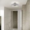 Livex Lighting Elmhurst 4 - Light Semi-Flush Mount in  Brushed Nickel/Shiny White - 3 of 4
