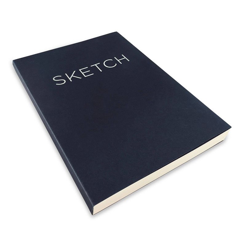 Blank Sketchbook 8&#34;x 11.41&#34; Black- Piccadilly, 1 of 8