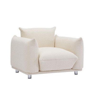 SYFERLORY  Accent Chair Single Sofa 42"W Accent Chair for Bedroom Living room Apartment, Beige