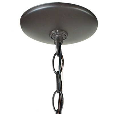 Bronze Star-Shaped Mini Pendant with Clear Glass