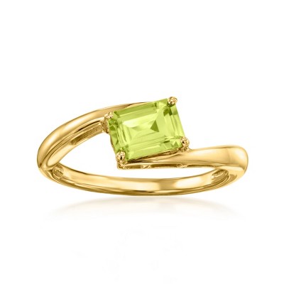 Ross-Simons 0.80 Carat Peridot Ring in 18kt Gold Over Sterling
