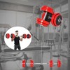 Soozier Adjustable Dumbbell Set, 44 lbs. Free Weight Set, 2-in-1 Adjustable Convertible Barbell, Home Gym Equipment Suitable for Men & Women - 2 of 4