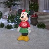 Disney Christmas Airblown Inflatable Minnie in Ugly Sweater Disney, 3.5 ft Tall, Red - 2 of 3