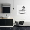 Stupell Industries Funny T-Rex Bathtub Washroom, 30" x 30" - 2 of 4