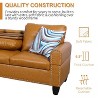DOMETOUR Ginger Semi PU Synthetic Leather 3-Piece Sofa Set (Sofa+Chaise+Ottoman) - 4 of 4